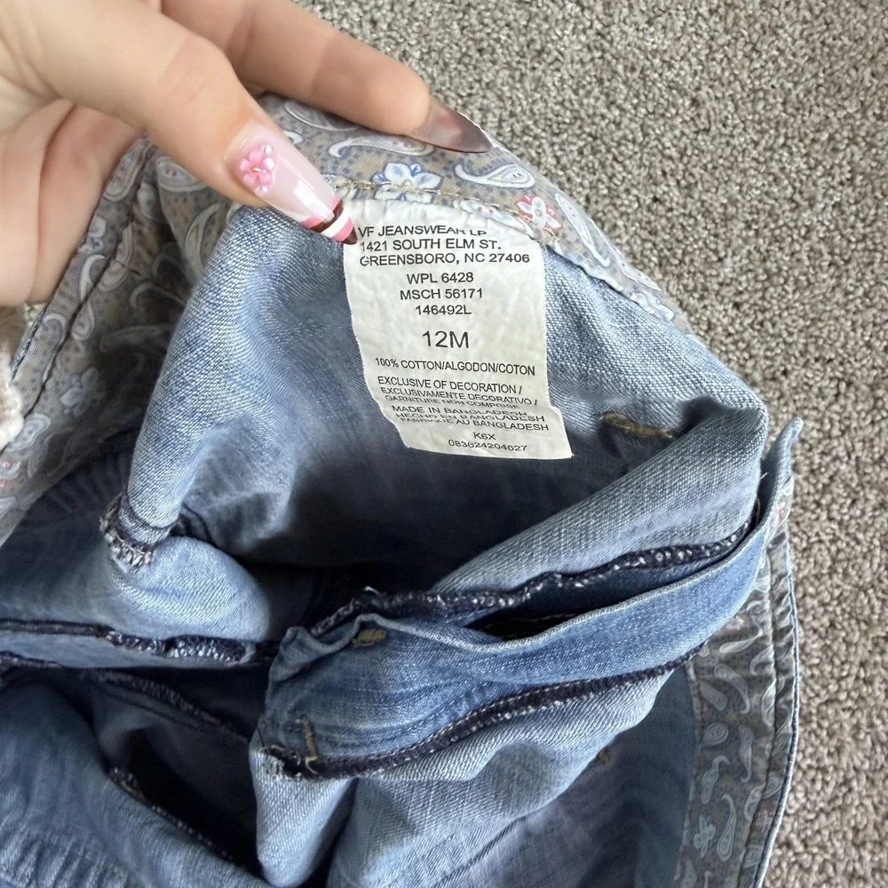 Y2K Riders Utility Shorts Womens 12M Blue Denim Drawstring Pockets Casual Summer